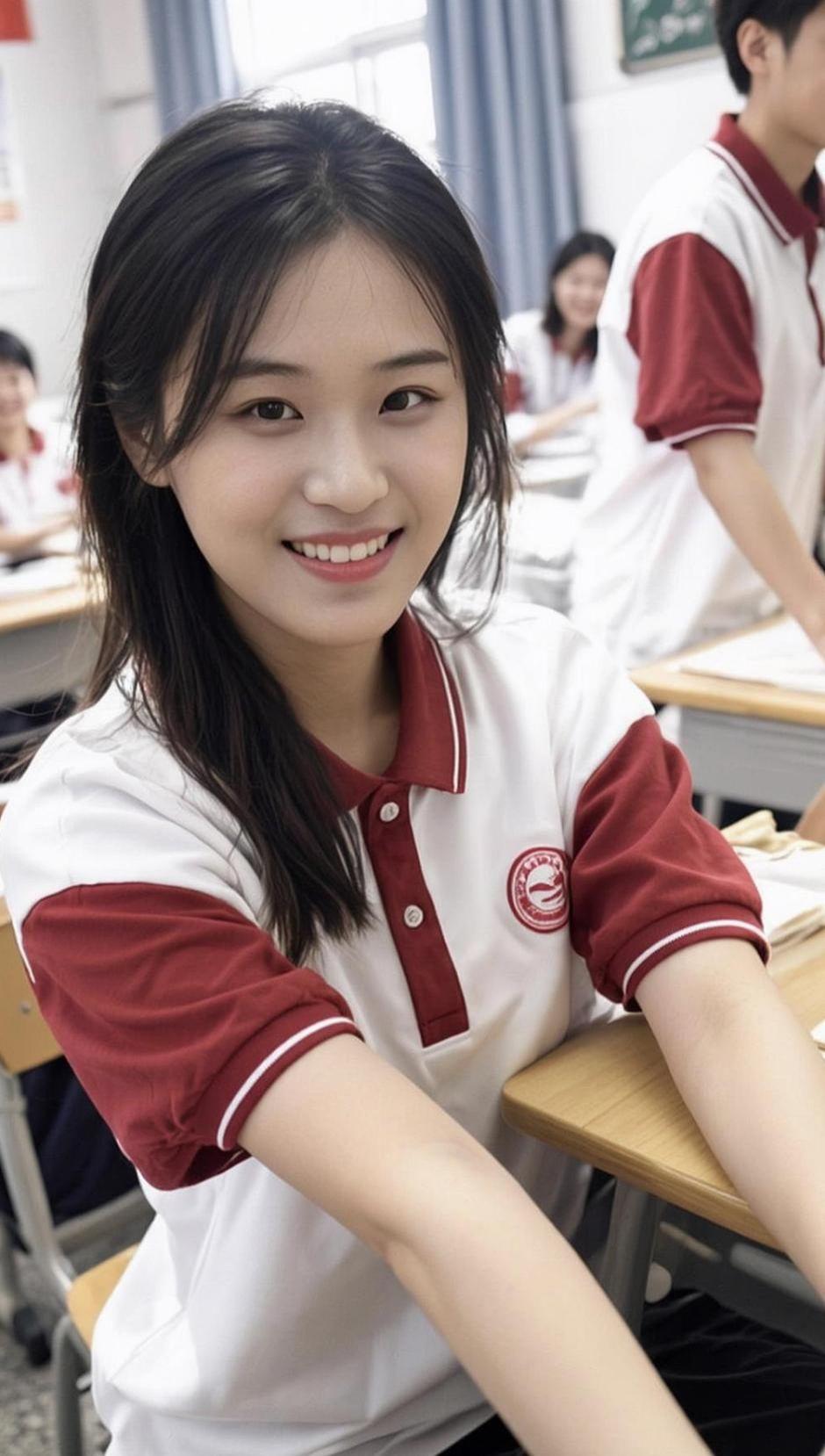 教室里的阳光洒在课桌上，映照出青春的痕迹。黑板上未擦净的粉笔字，诉说着知识的传承