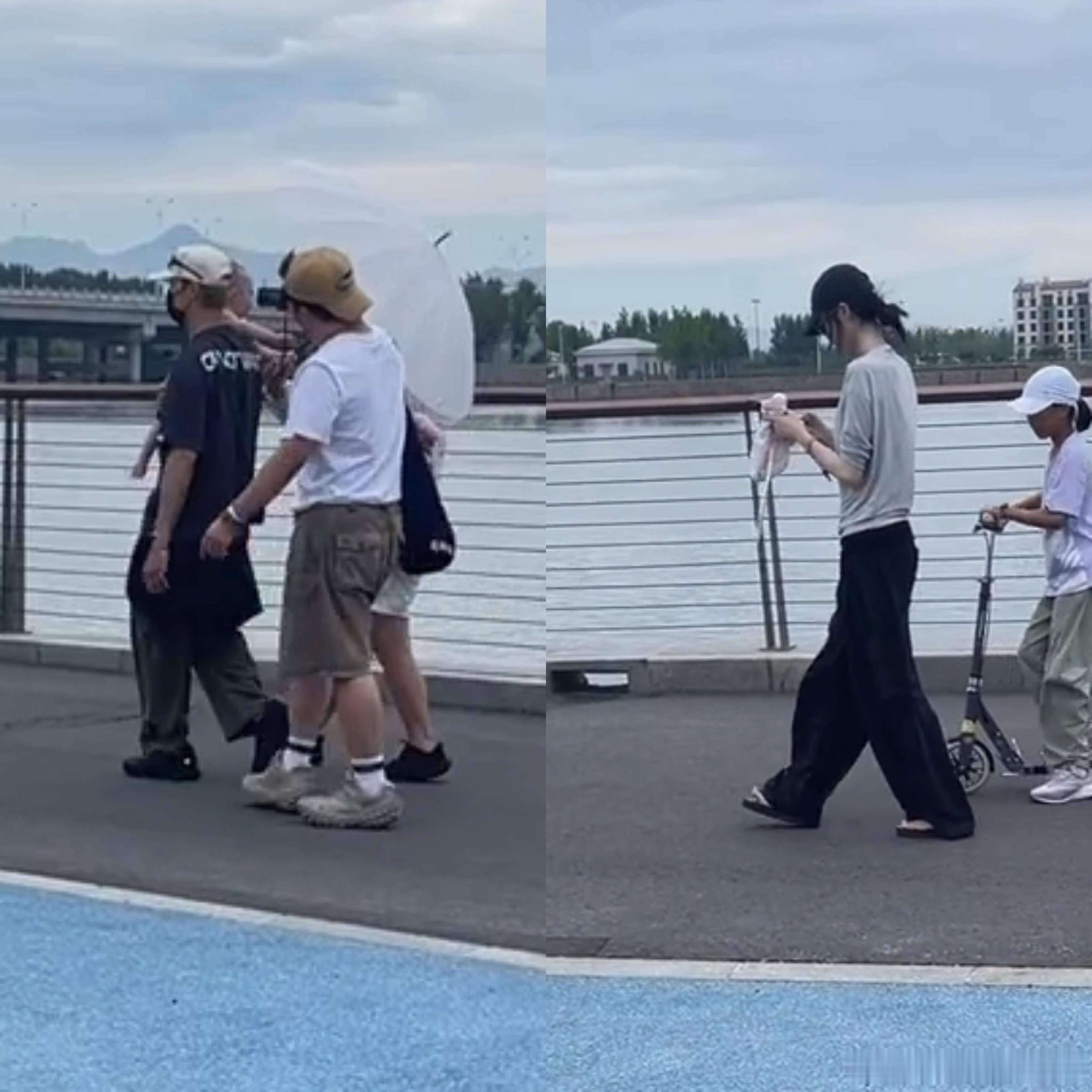 陈伟霆何穗带儿子出游陈伟霆单手抱娃 陈伟霆何穗带儿子出游，陈伟霆单手抱娃好帅，何