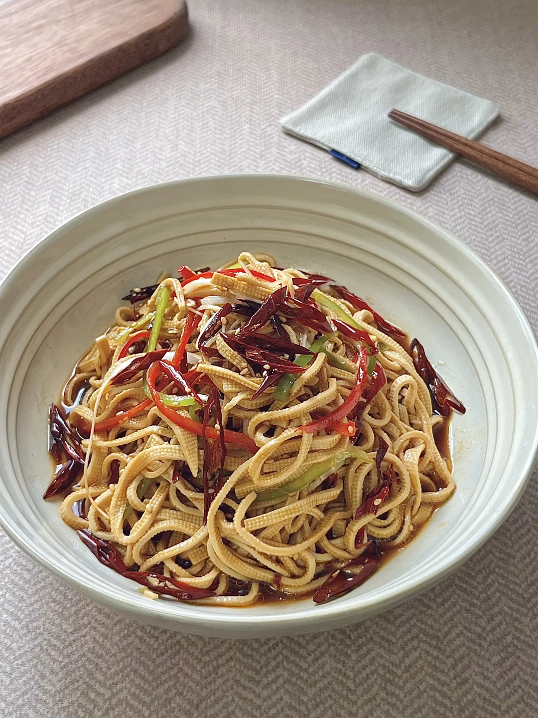 油淋干豆腐太香了🤤炝香味十足🌶️