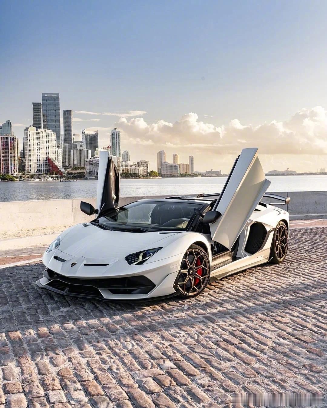 Lamborghini Aventador SVJ，白色也高调 ​​​