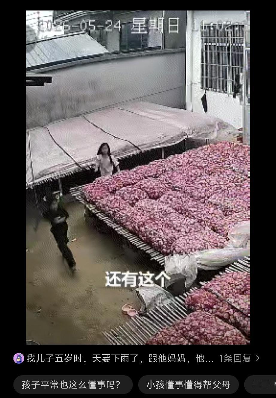 5月24日，江苏徐州邳州市的天空，突然就阴沉下来，豆大的雨点眼看着就要砸下来。