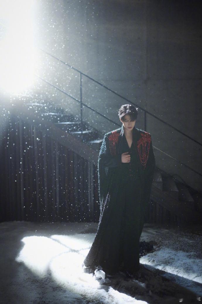 杨洋吸血鬼伯爵杨洋这吸血鬼伯爵造型谁看了不喊绝！蓝瞳自带勾人魔力，黑衣红流苏的搭