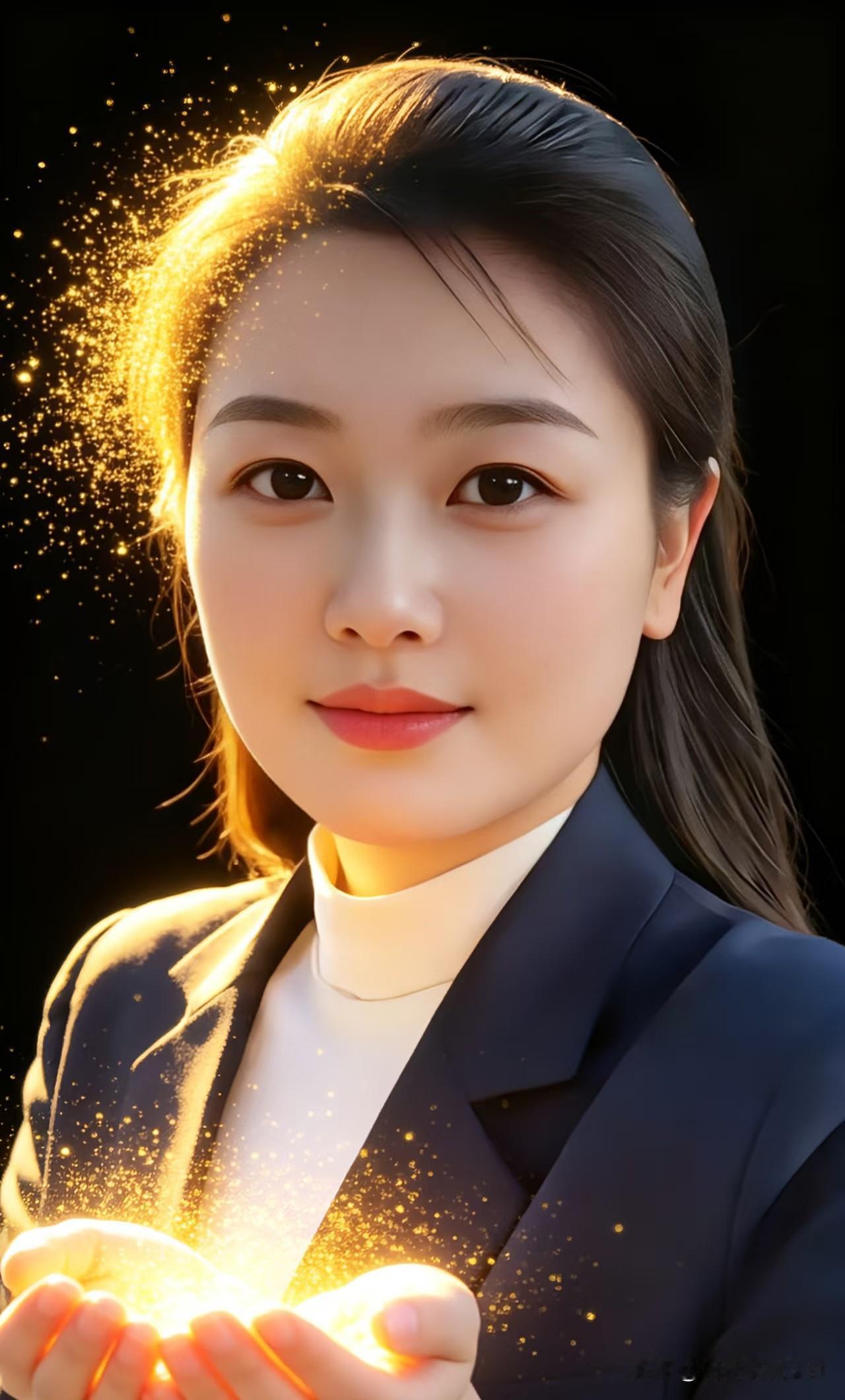 浣溪沙·掌光
 
手握流金碎影柔，
清辉漫染黛衣秋。
眸光如镜映星眸。
一刹风来