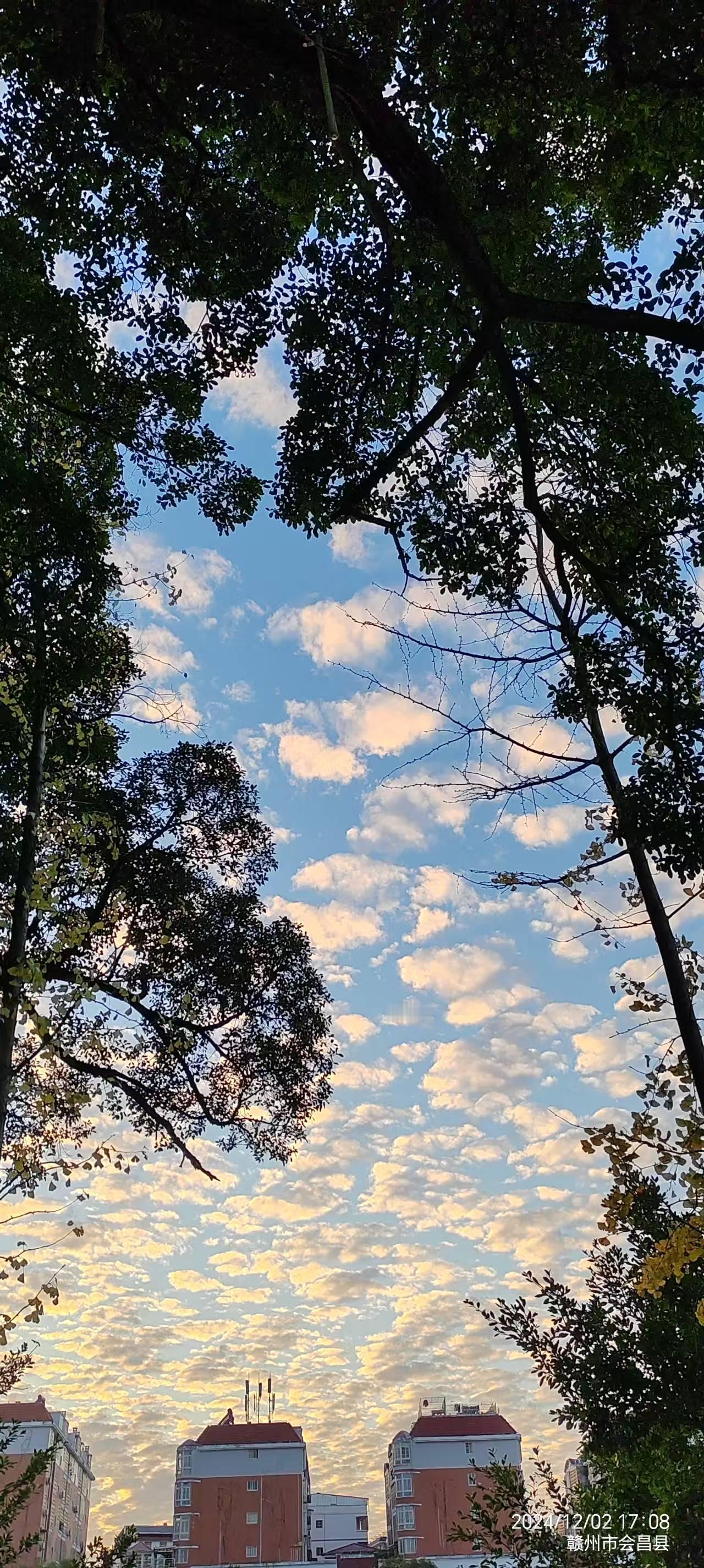 随手拍蓝天淡云