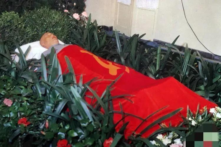 1976年，朱老总的一张珍贵遗容，当时他的追悼会在北京人民大会堂隆重举行，当遗体