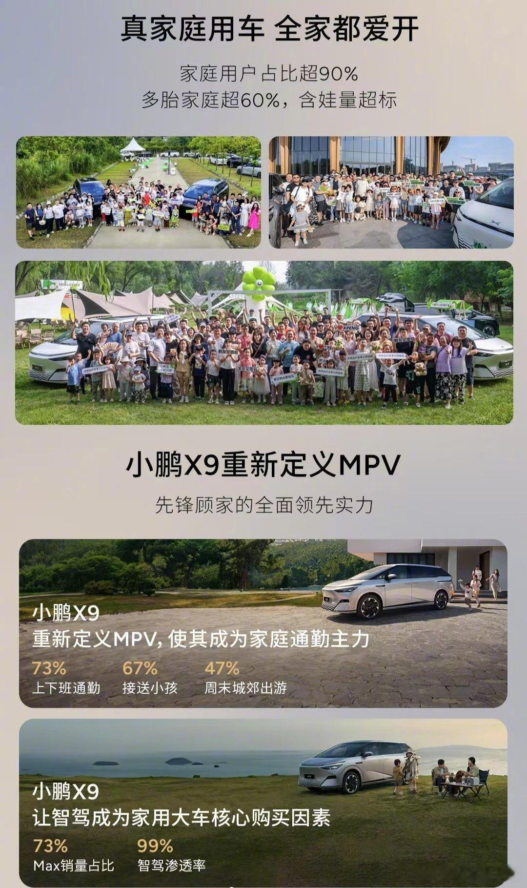何小鹏称X9是唯一开着不像司机的MPV 记得前两天在路上遇到小鹏X9，我还会很注