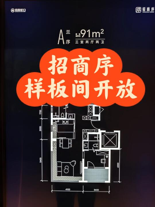 招商序91平样板间，另有额外团购优惠