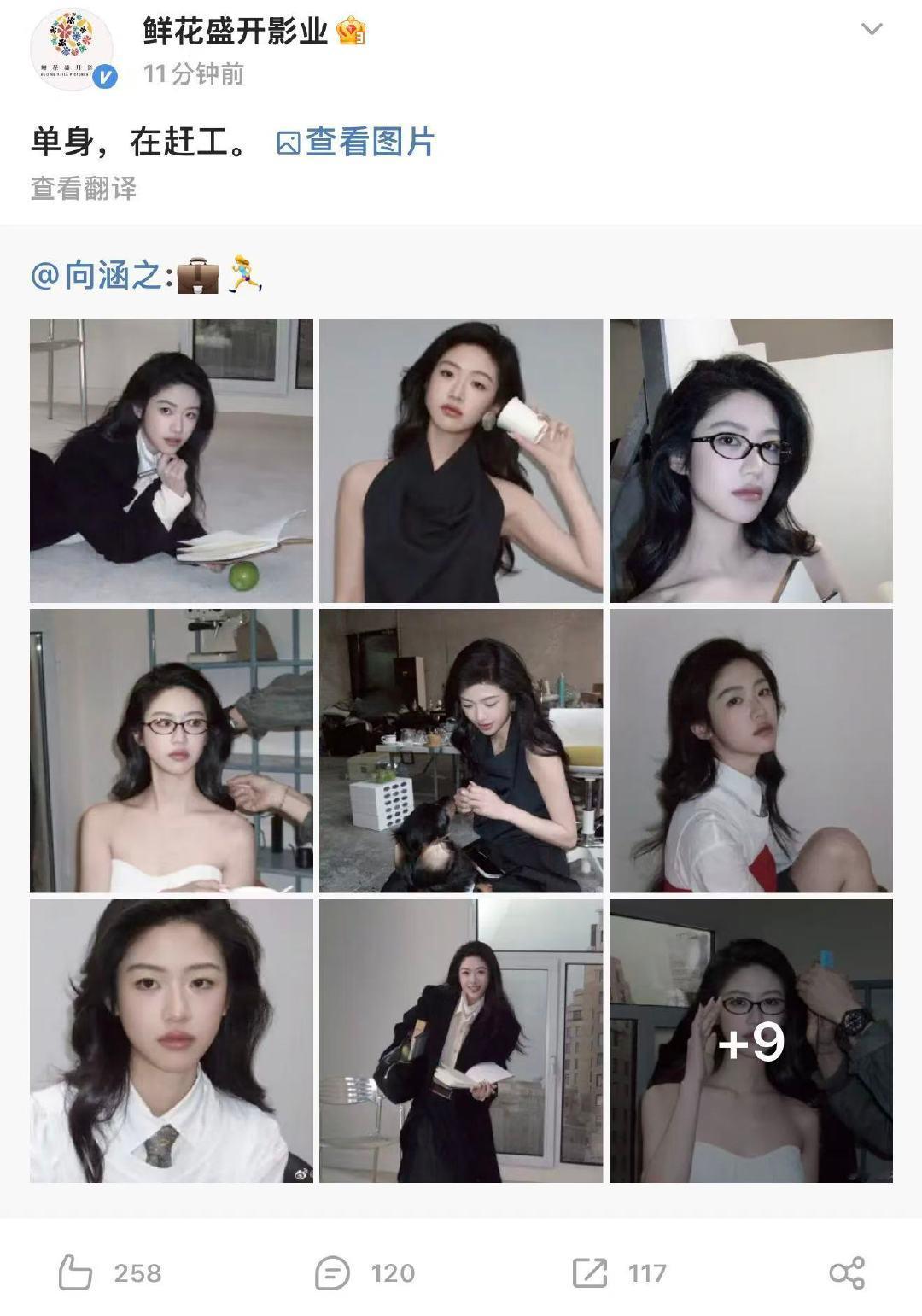 向涵之方回应恋情公司回应向涵之恋情 1月5日，经纪公司回应恋情：“单身，在赶工。