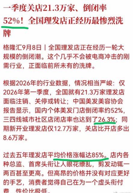 【琅河财经】餐饮，闭店率40%
理发，闭店率51%
纺织厂，开工率51%
商铺、