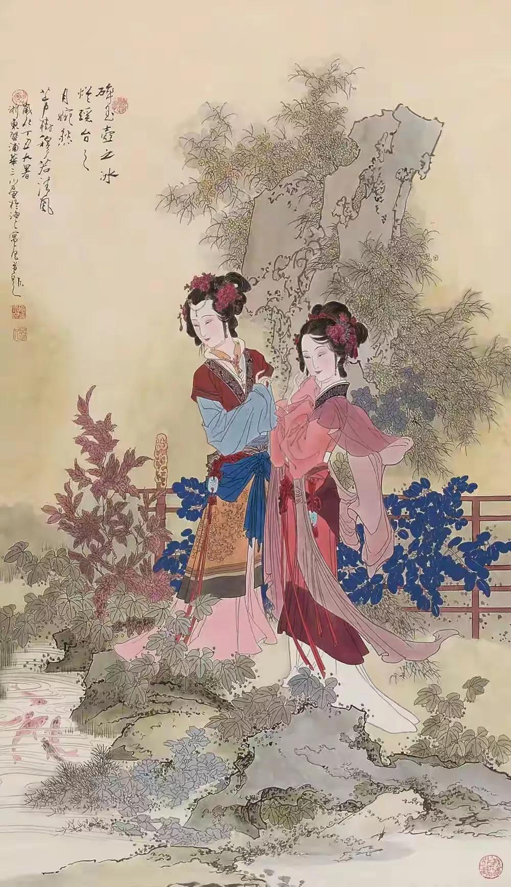 连环画大师华三川仕女画欣赏2