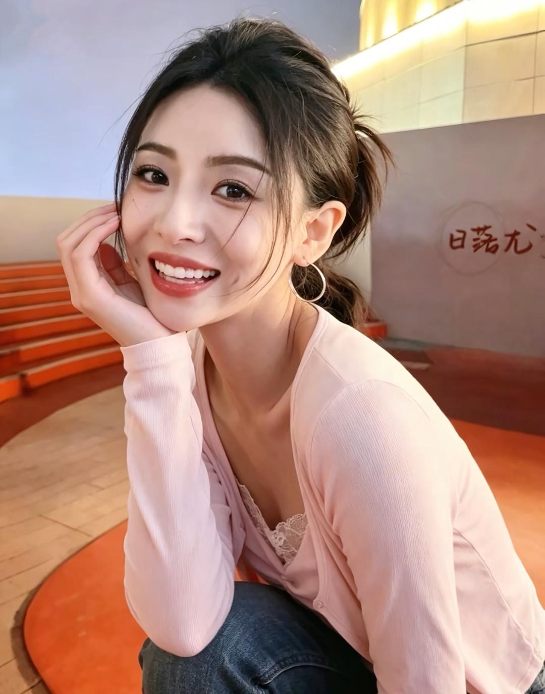 笑容灿烂