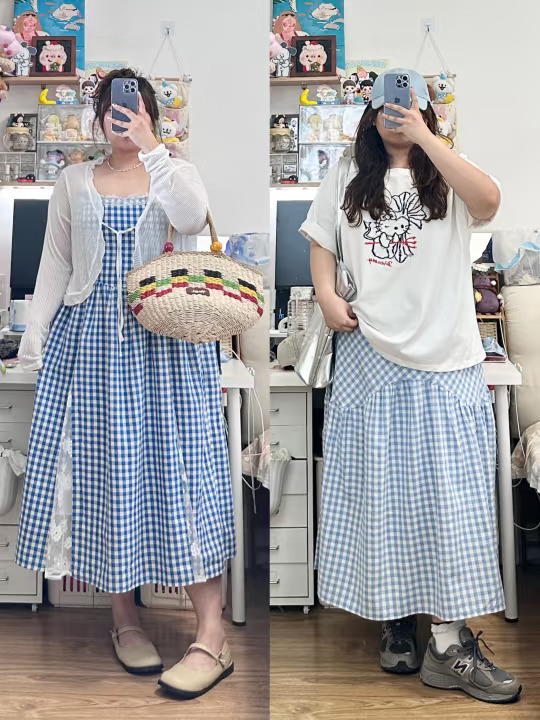 180斤*谁懂我们格子控！拉满春夏～🌊