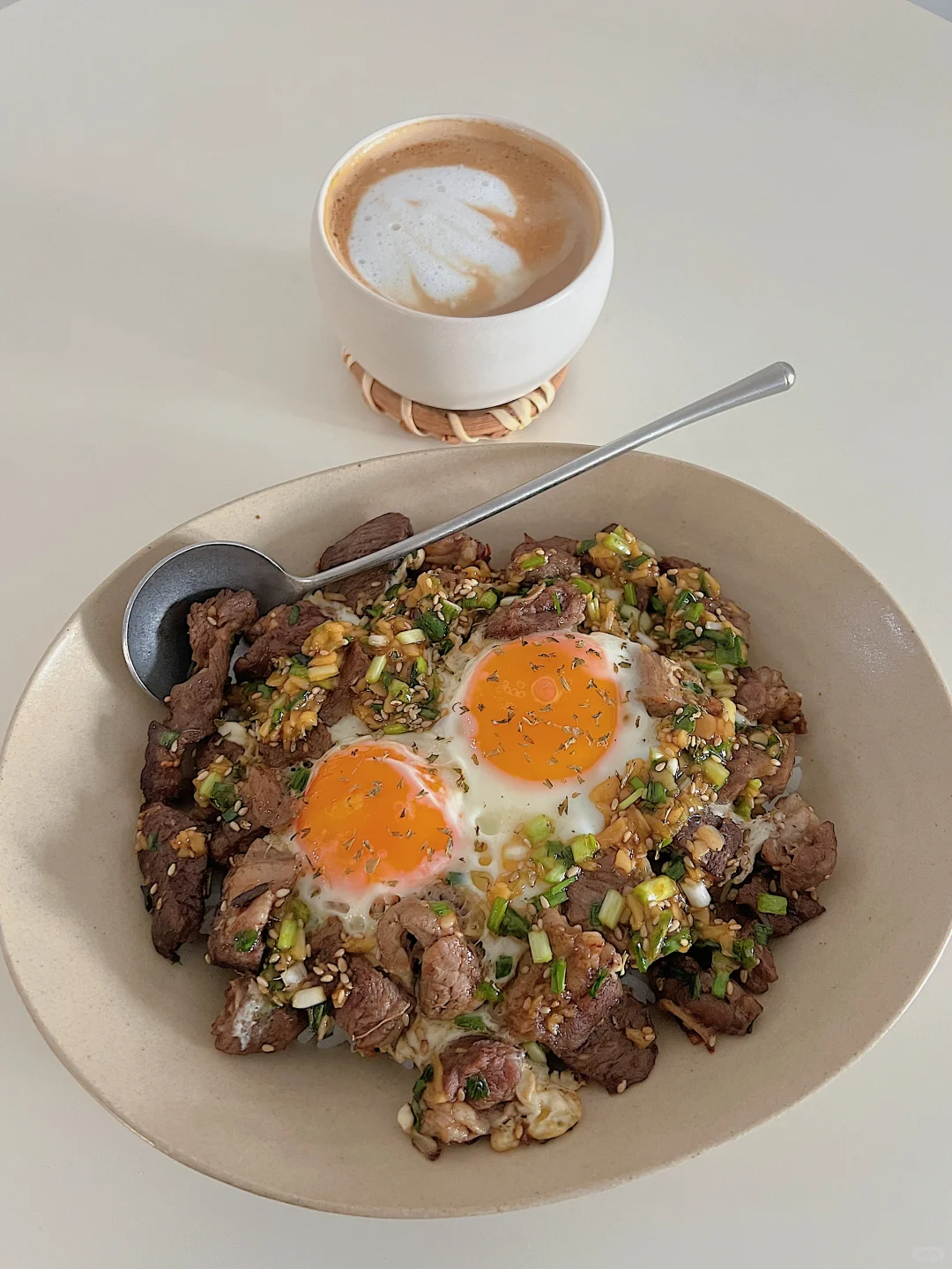 一人食｜盐葱牛肋条饭✨超满足🥳一口香晕☕️