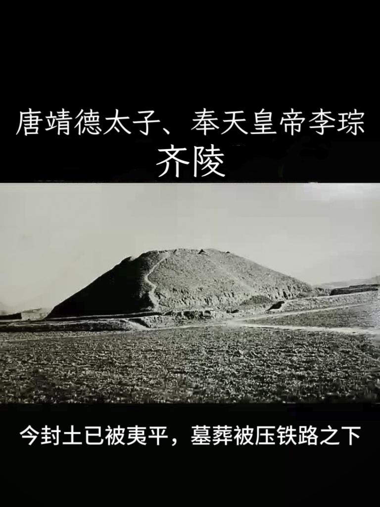 唐玄宗长子、靖德太子、奉天皇帝李琮·齐陵。李琮初葬地位于京兆府咸宁县细...