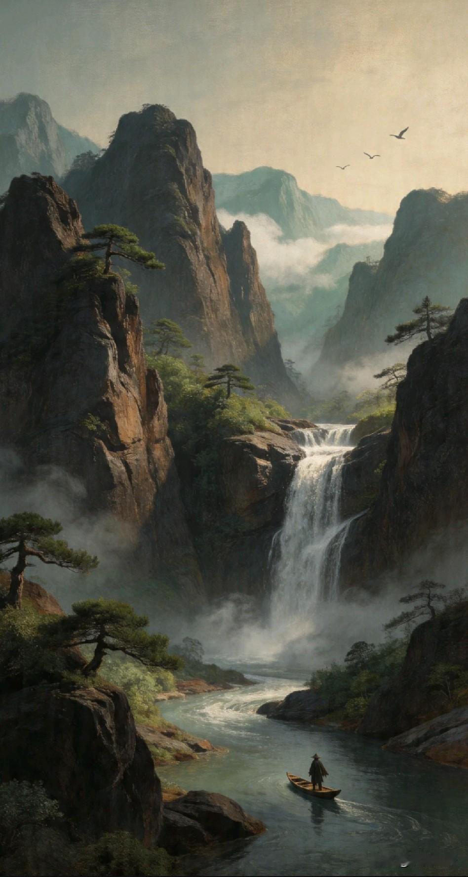 《心宽一寸，烦恼自退一丈；念淡三分，天地顿宽千里；执消万缕，清风明月入怀来》
