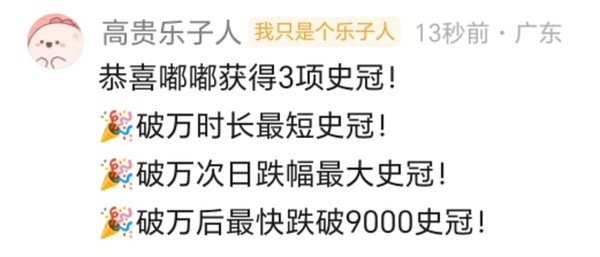 翘楚云合跌至第五恭喜嘟嘟陈都灵翘楚获得3史冠翘楚破万之后，站内热度已经一路下滑跌