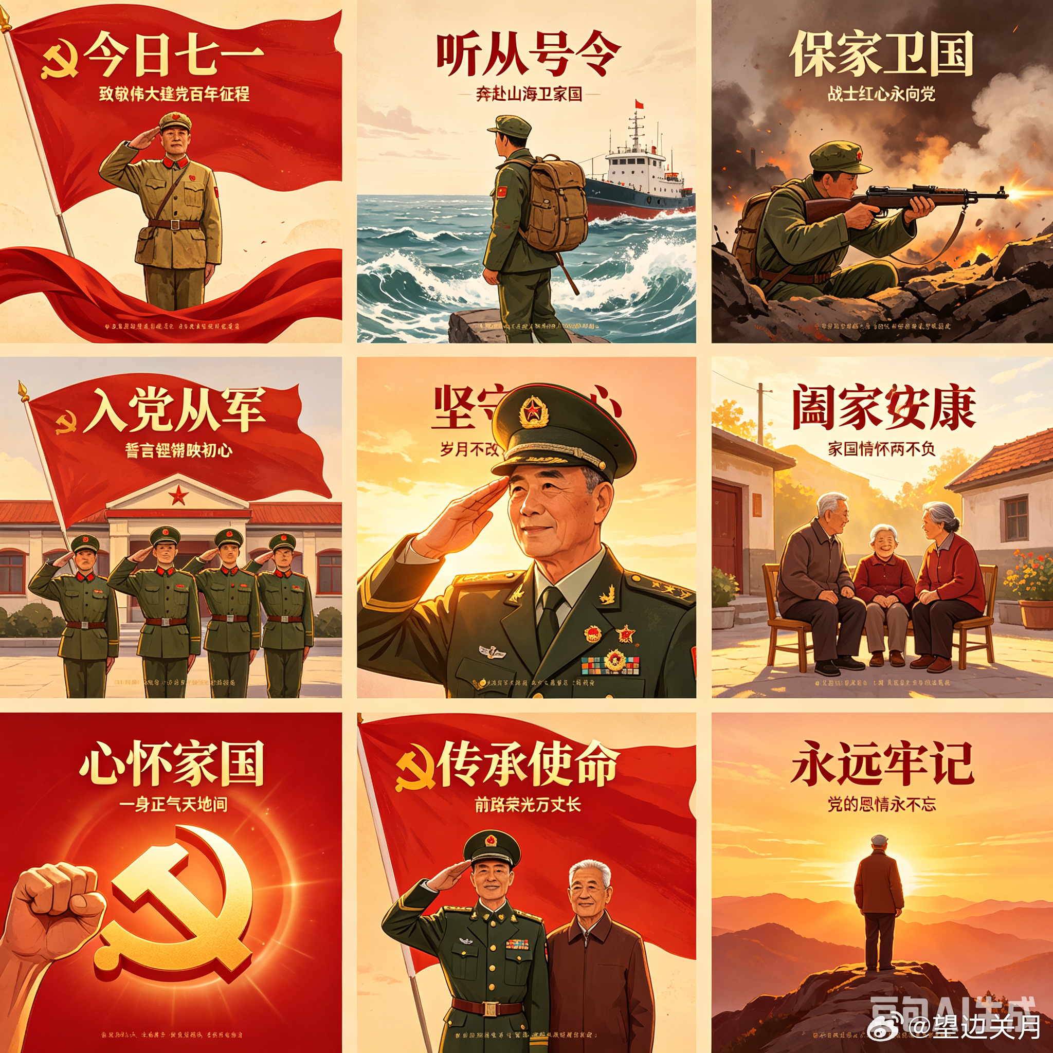 早安我的中国老兵们，早安！今日七一，致敬伟大建党百年征程。身为老兵，我们既是保家