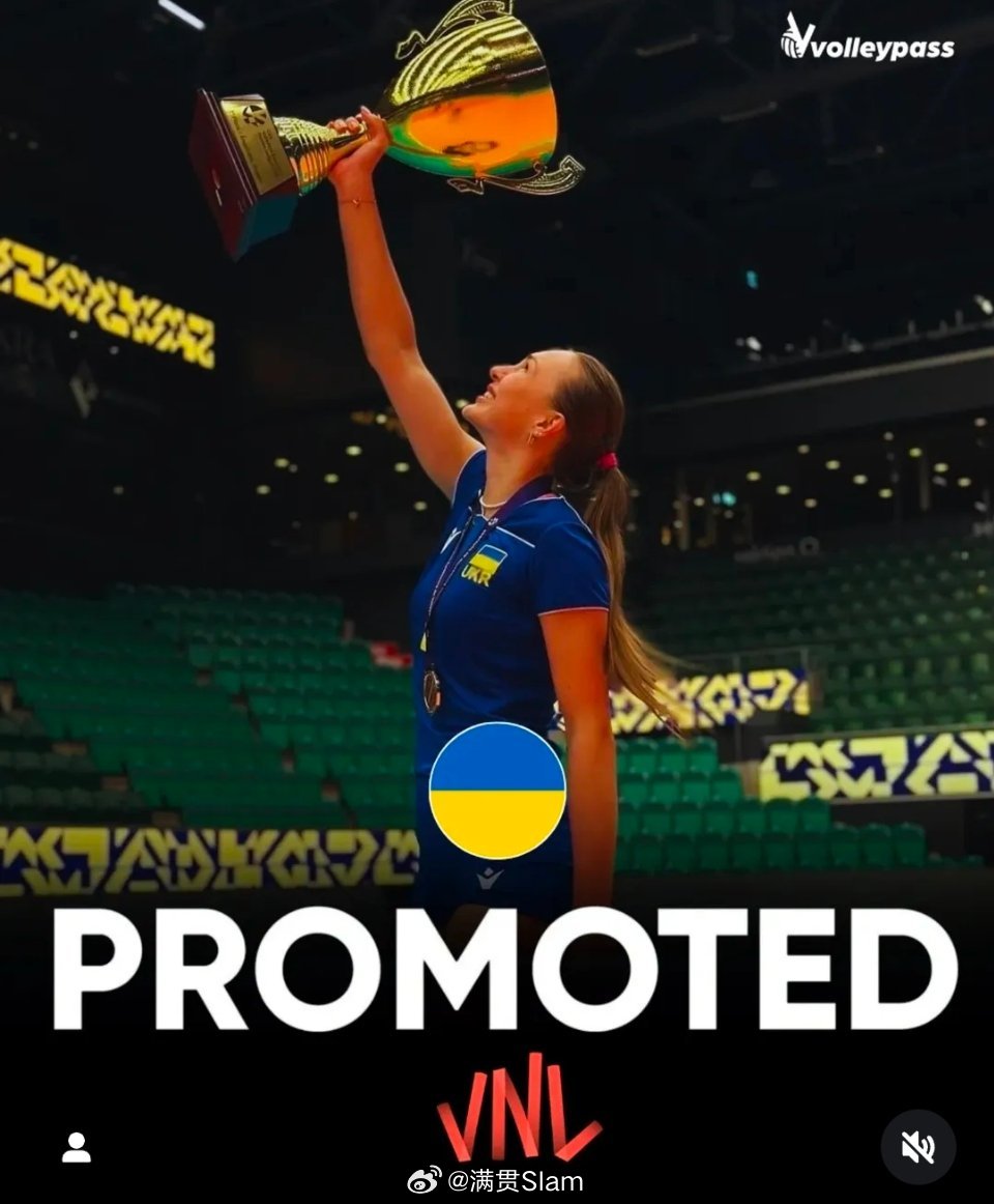 女排[超话] 🇺🇦乌克兰女排世界排名升至第15位（积分192.10分），超过