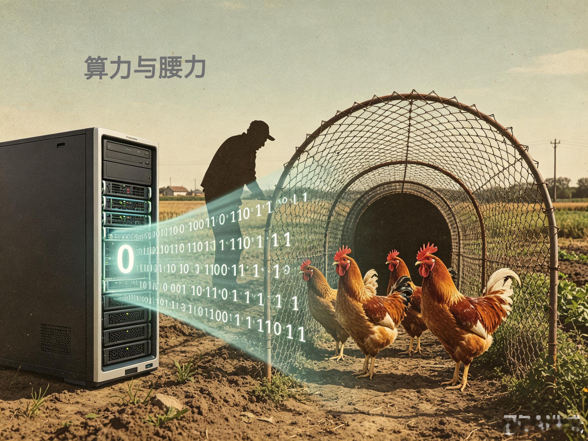 发明隧道养鸡的人真是个天才七旬大爷养鸡的铁丝网隧道，才是没幻觉不骗人的真AI。人