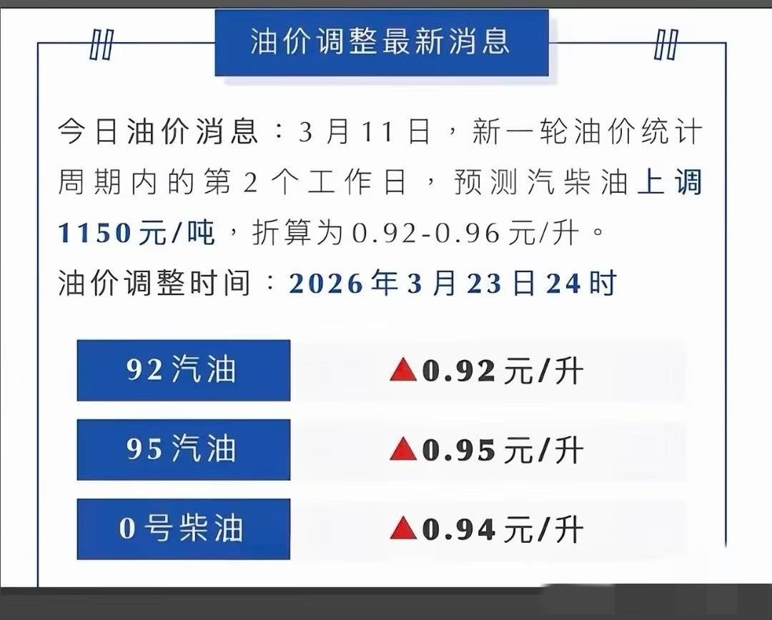 别这样，油车车主默默流泪……

到时候影响不止油车，生鲜，物流，化纤衣服，沐浴露