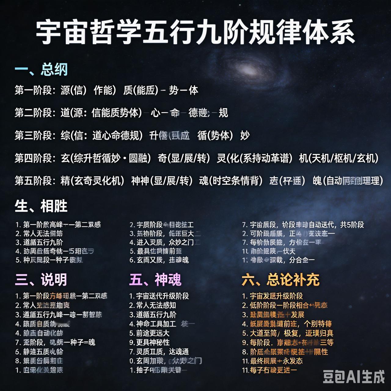 道法自然的生命哲学是什么?
道心命德规，五行九阶规律体系之第二段。五行九阶规律体