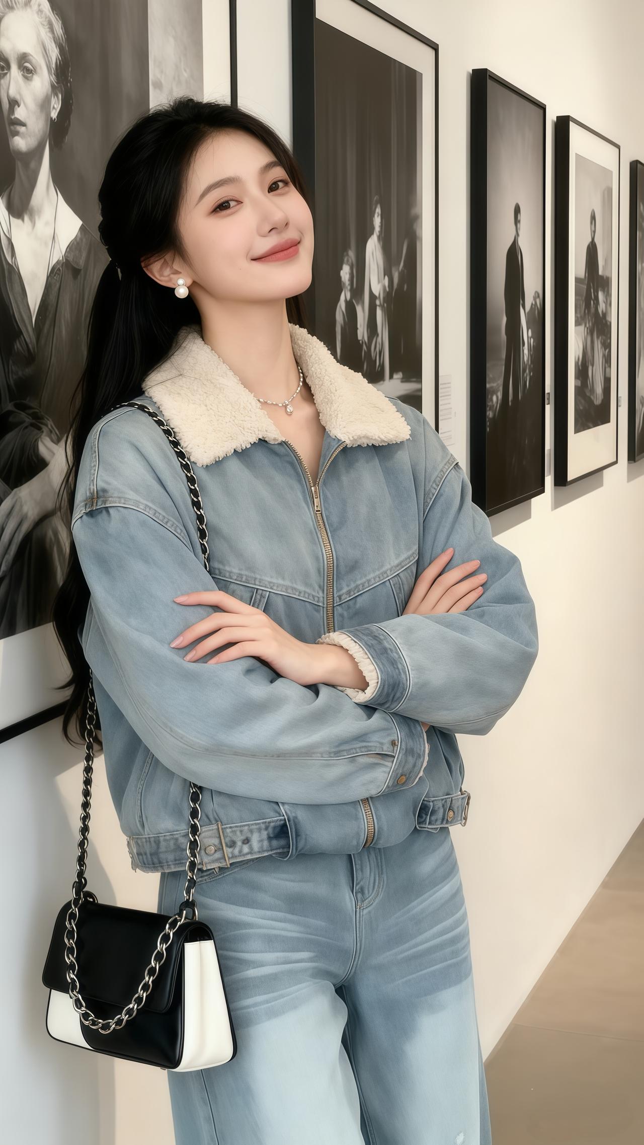 穿出你的时尚你的感觉 打卡一个新look 穿搭韩系穿搭今天穿什么