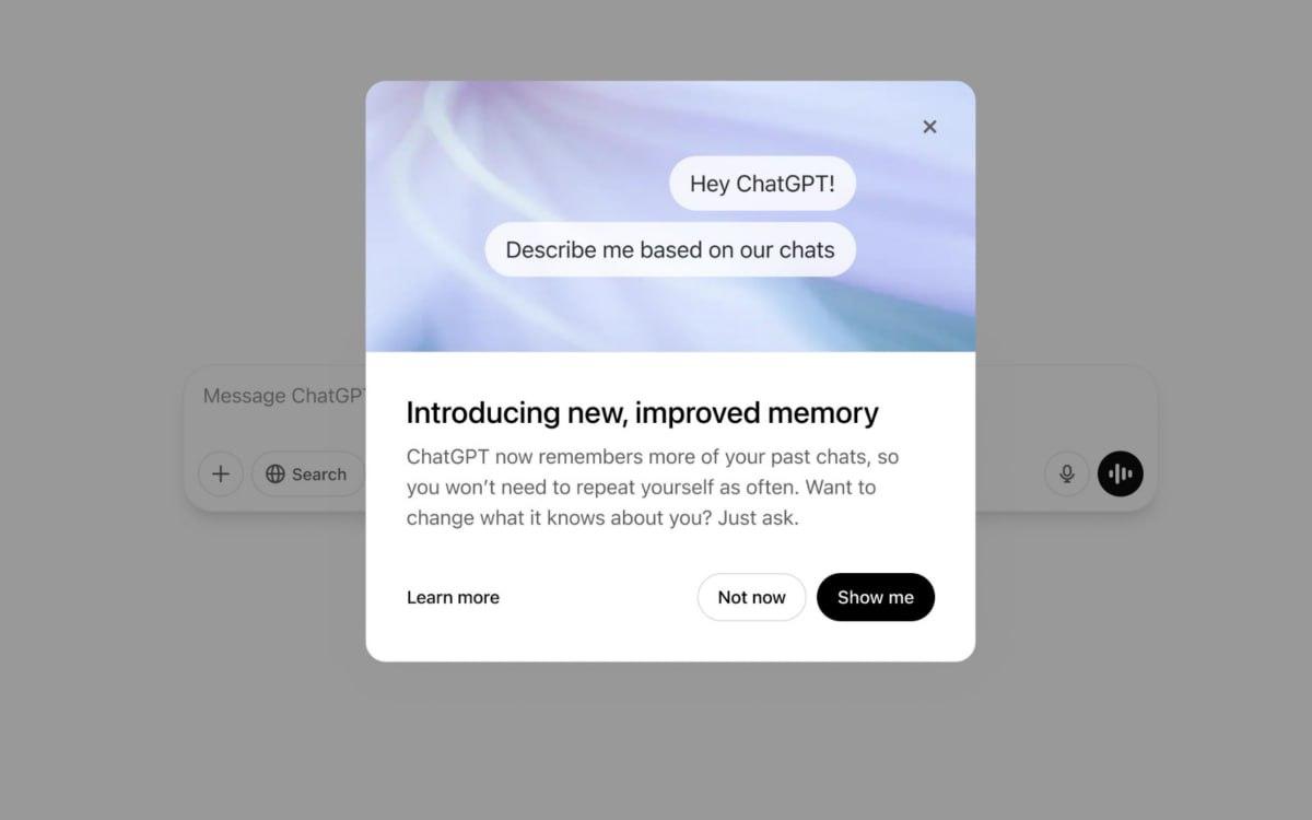 OpenAI 向 ChatGPT 免费用户开放记忆功能

OpenAI 宣布向免