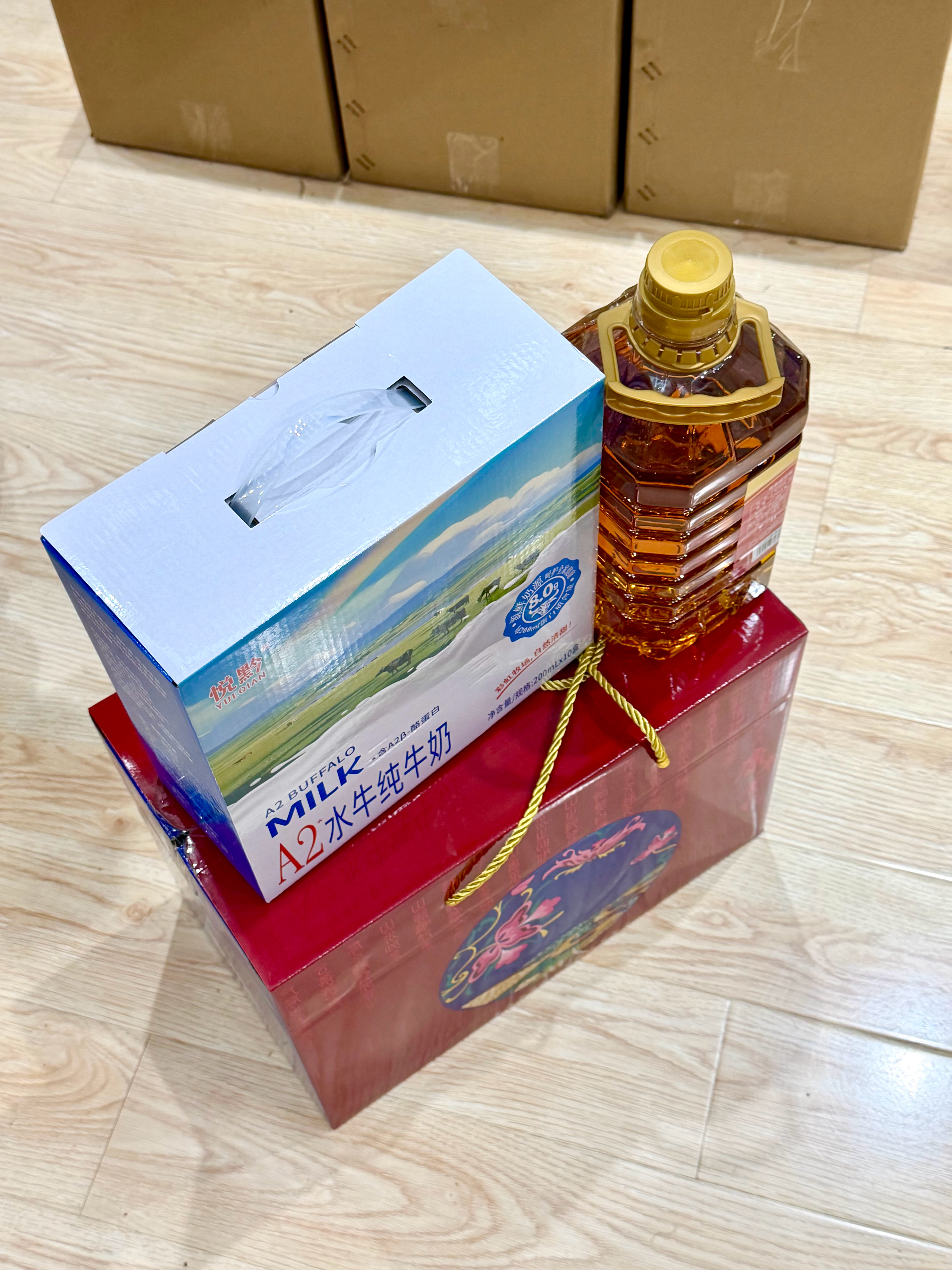 单位发的端午礼品 这回可真沉 有米有油 佛山