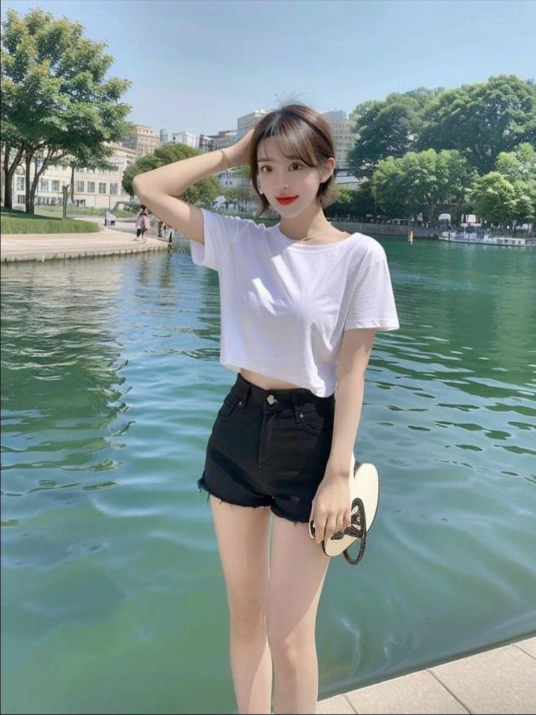 拍摄全身照时怎样才能显瘦显高？
拍全身照想显瘦显高，姿势很关键。
提包站立微跨脚