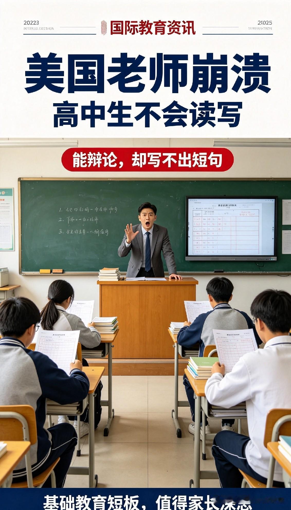 没想到！开学仅第二天，美国休斯顿一名高中老师情绪崩溃，视频引发热议。
他所带即将