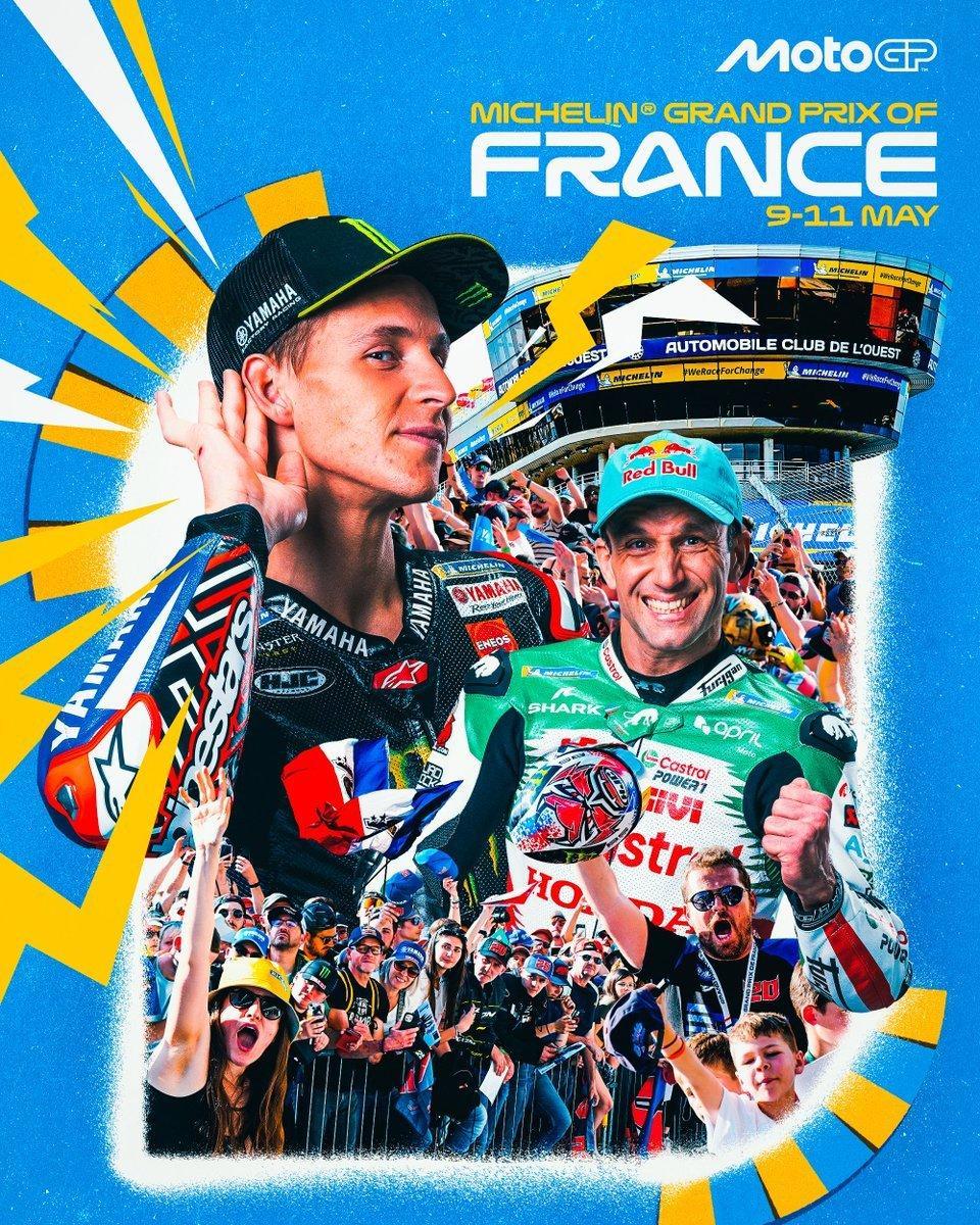 MotoGP法国大奖赛今天进入排位赛、冲刺赛较量，明天进行正赛。直接进入Q2名单