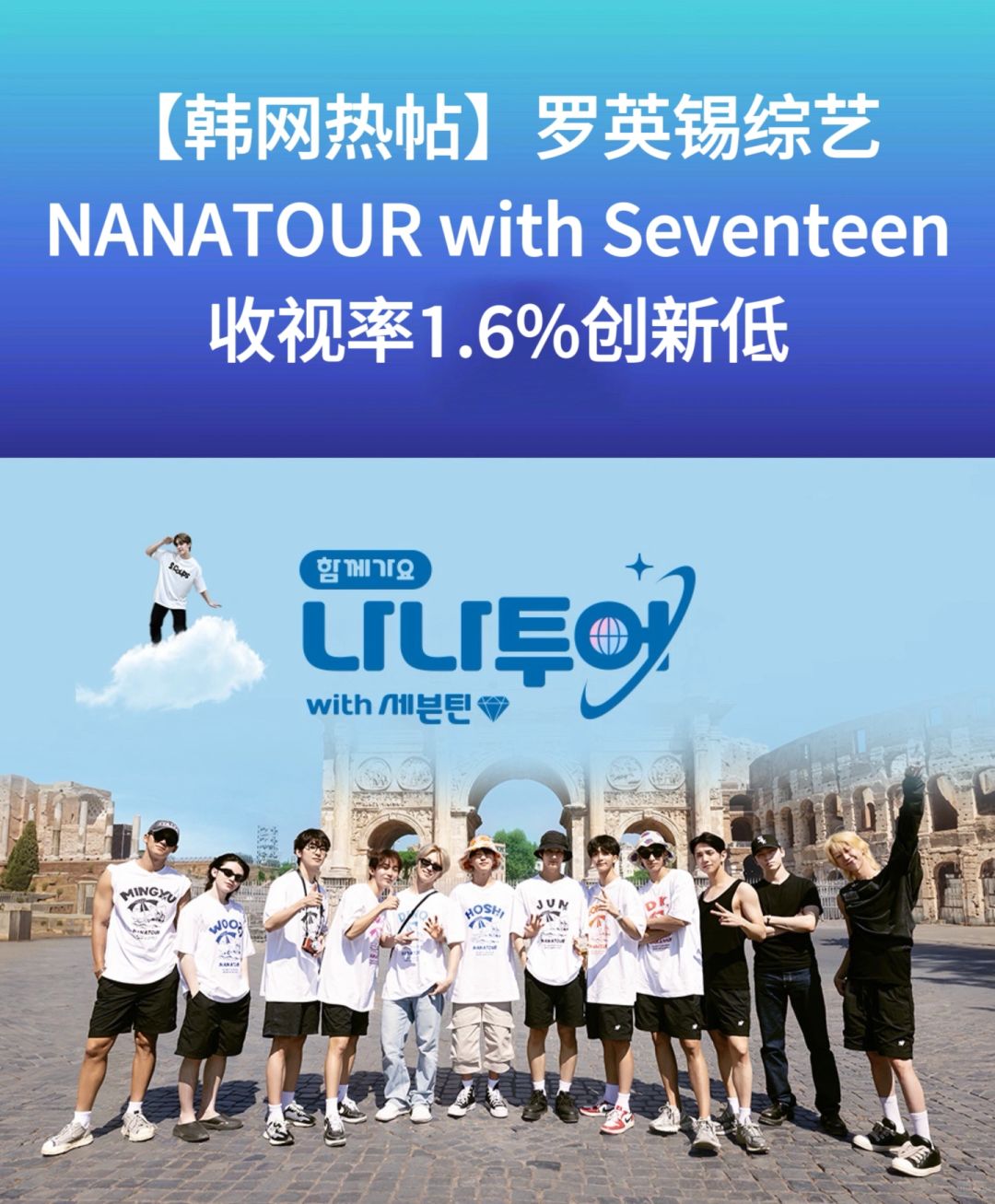 🔥韩网热帖｜罗英锡《nanatour》收视创新低！