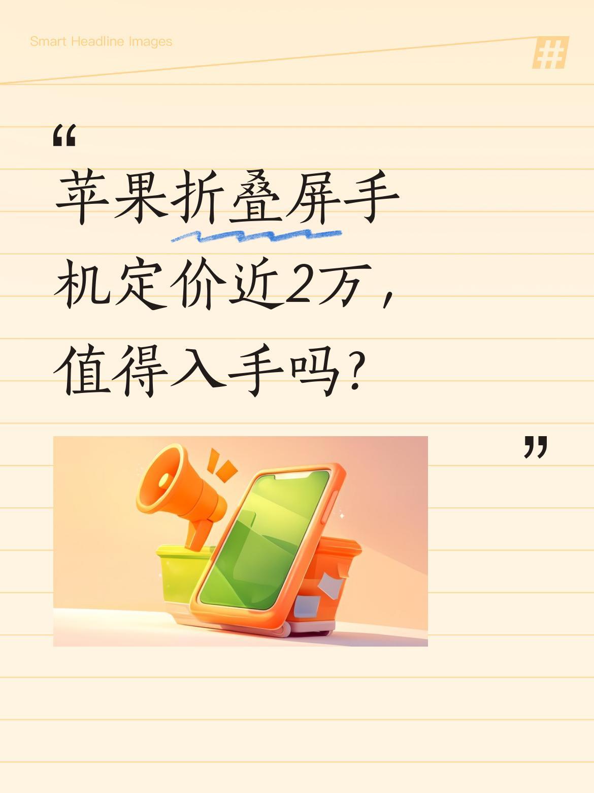 苹果折叠屏手机定价近2万，值得入手吗？
据供应链消息，苹果首款折叠屏iPhone