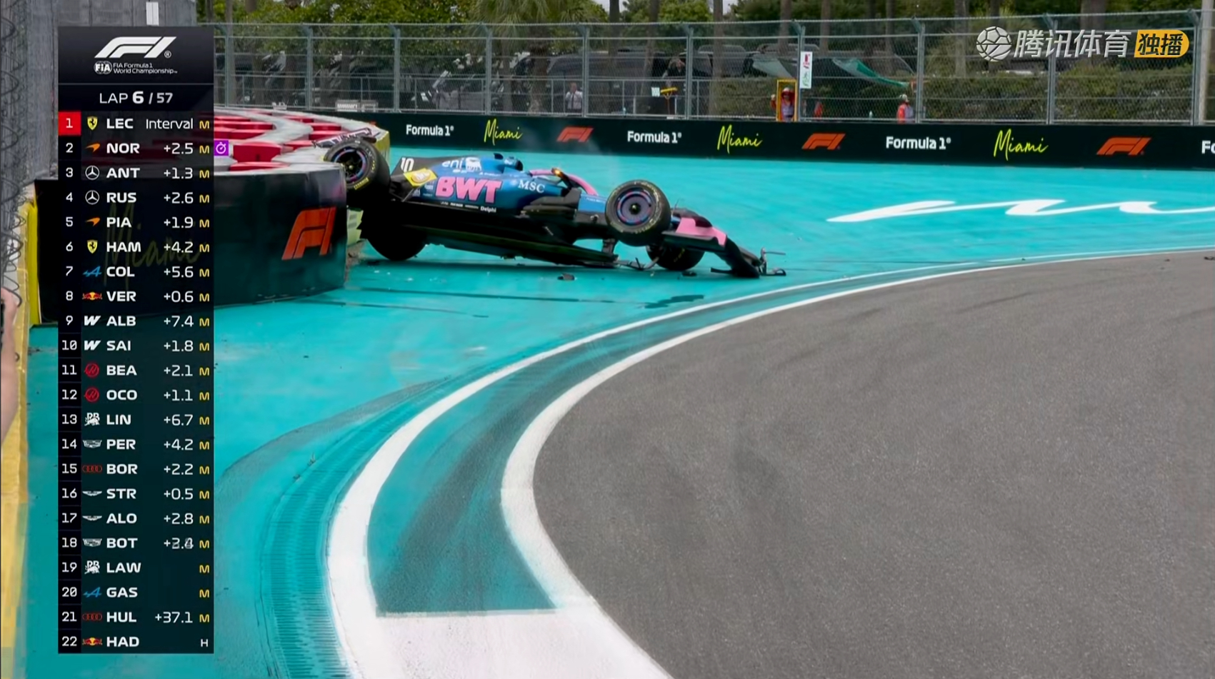 加斯利也撞了！F12026F1迈阿密大奖赛