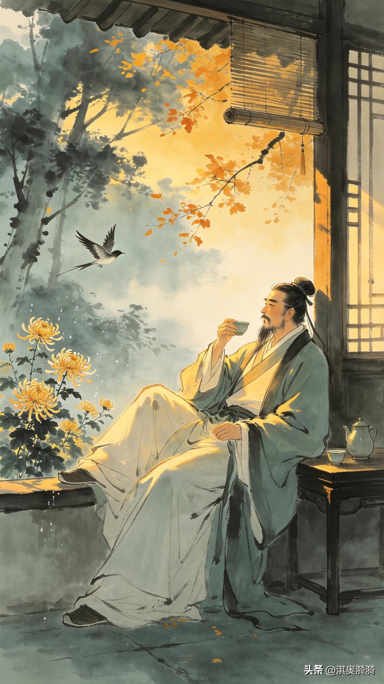 《知足即福田，心安是归处；历劫信犹在，独处见真吾》

世人逐鹿苦奔忙，我守清欢意