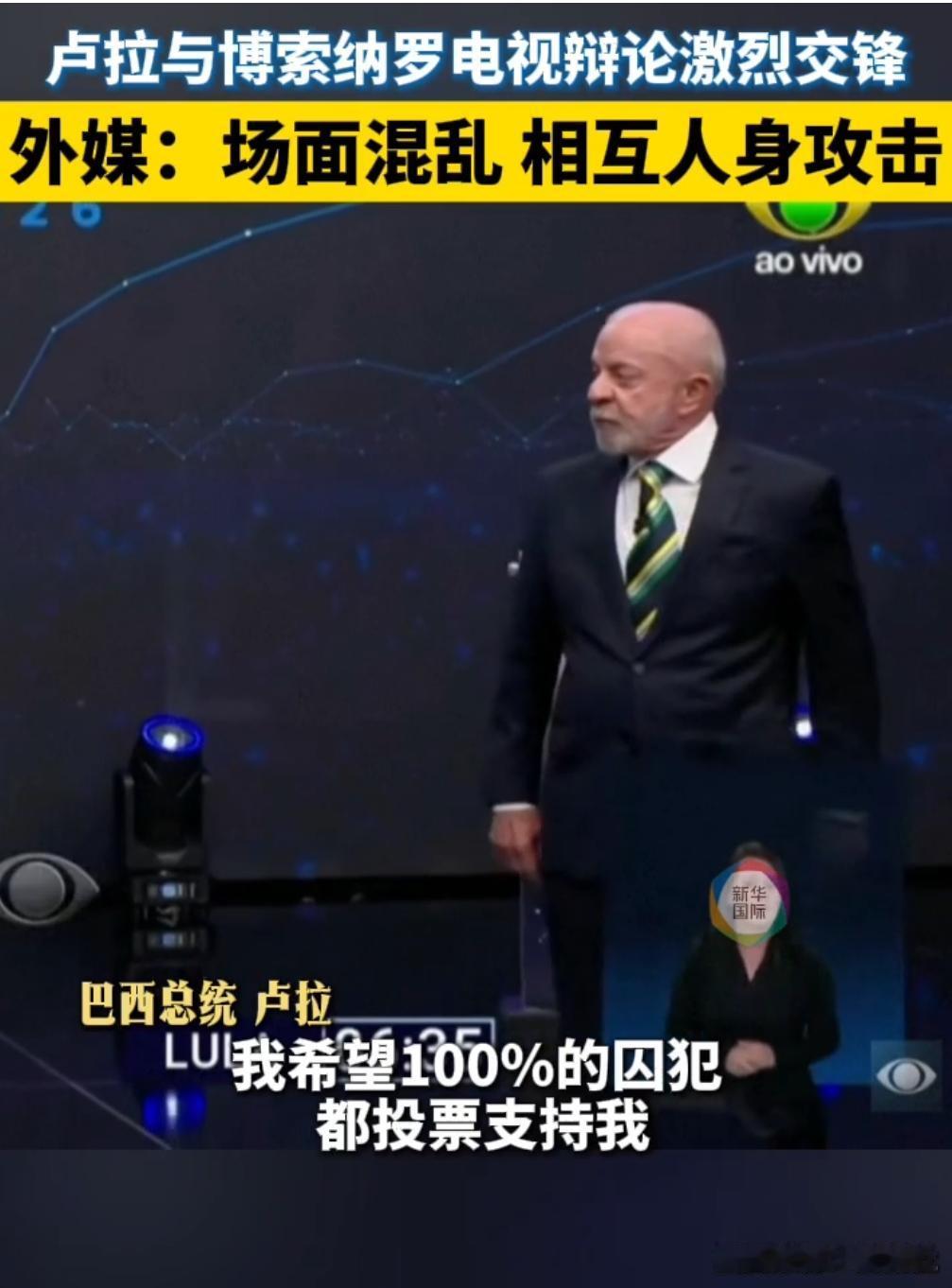 巴西大选辩论名场面！卢拉犀利回怼对手，一招破局太绝了
 
2026巴西总统大选第