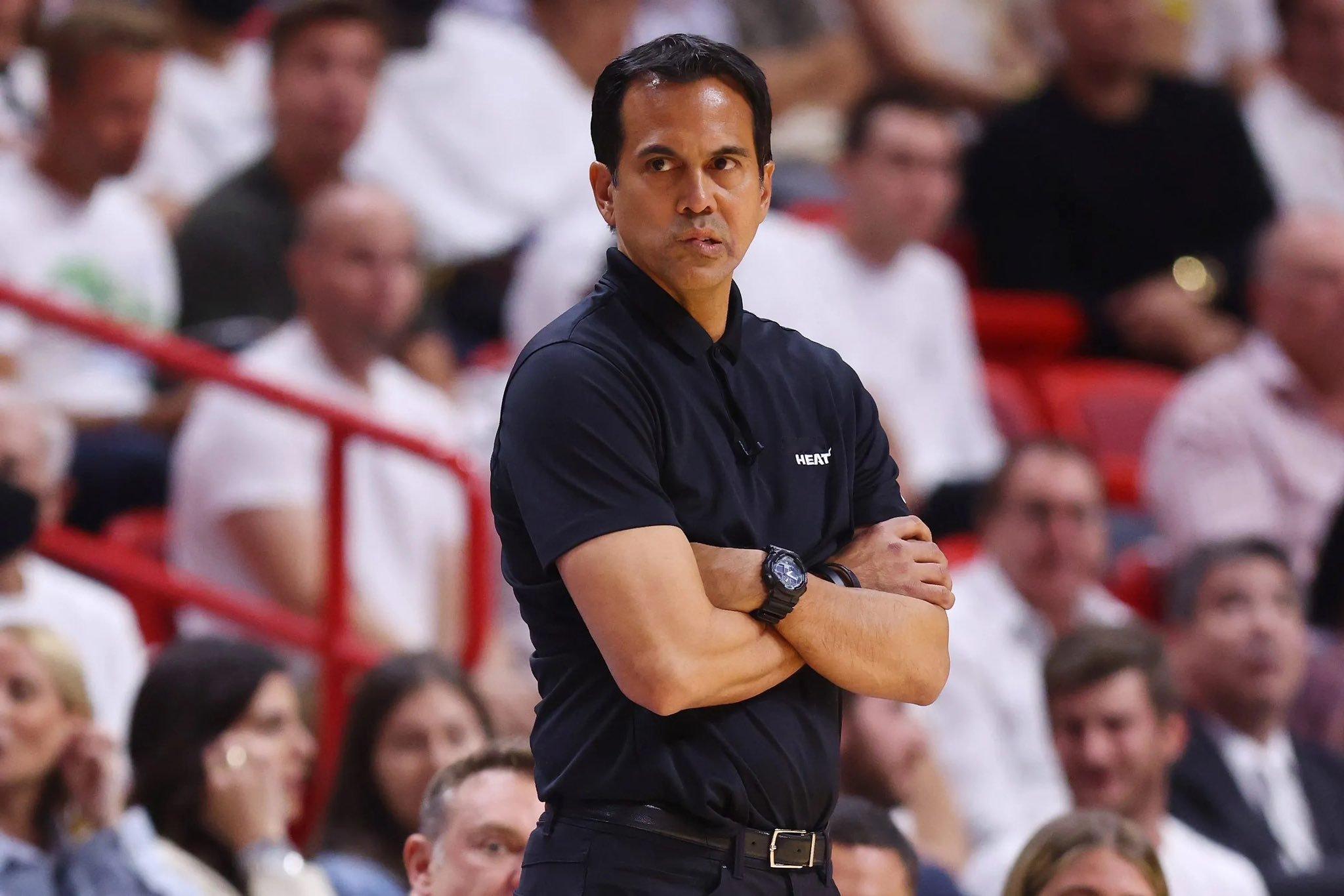 NBA附加赛历史上最多胜场史上最伟大的教练🔥今天夸一夸斯波教练热火战胜老鹰热火