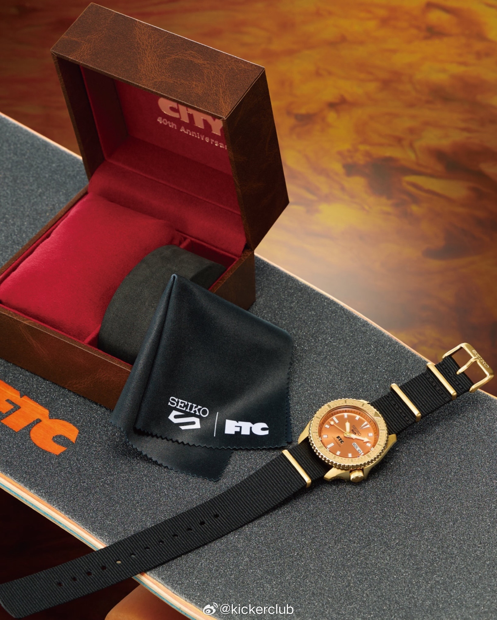 FTC 滑板庆贺 40 周年，和 Seiko 推出两款限量手表。据悉仅上市两天，
