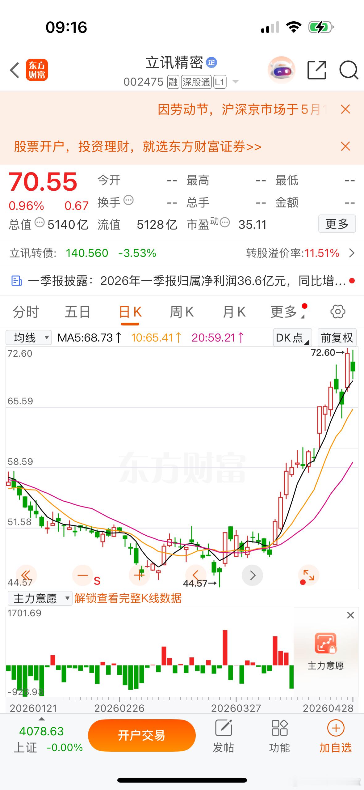 昨天盘后，立讯精密交出了2026年的两份关键答卷。第一份是Q1成绩单：营收838