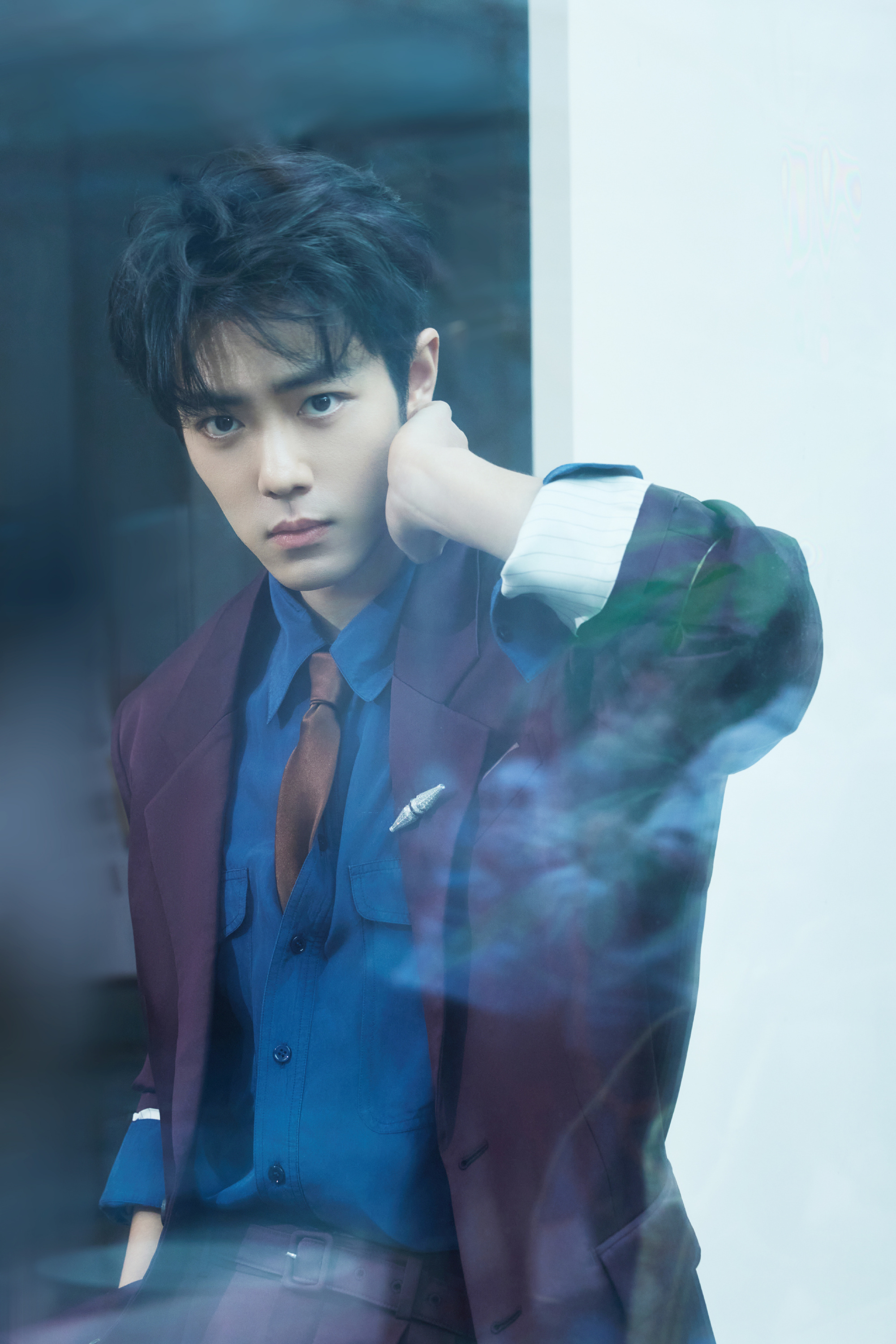 肖战的戒指好大一个马肖战出图十六宫格微博之夜红毯怎么这么帅！ 