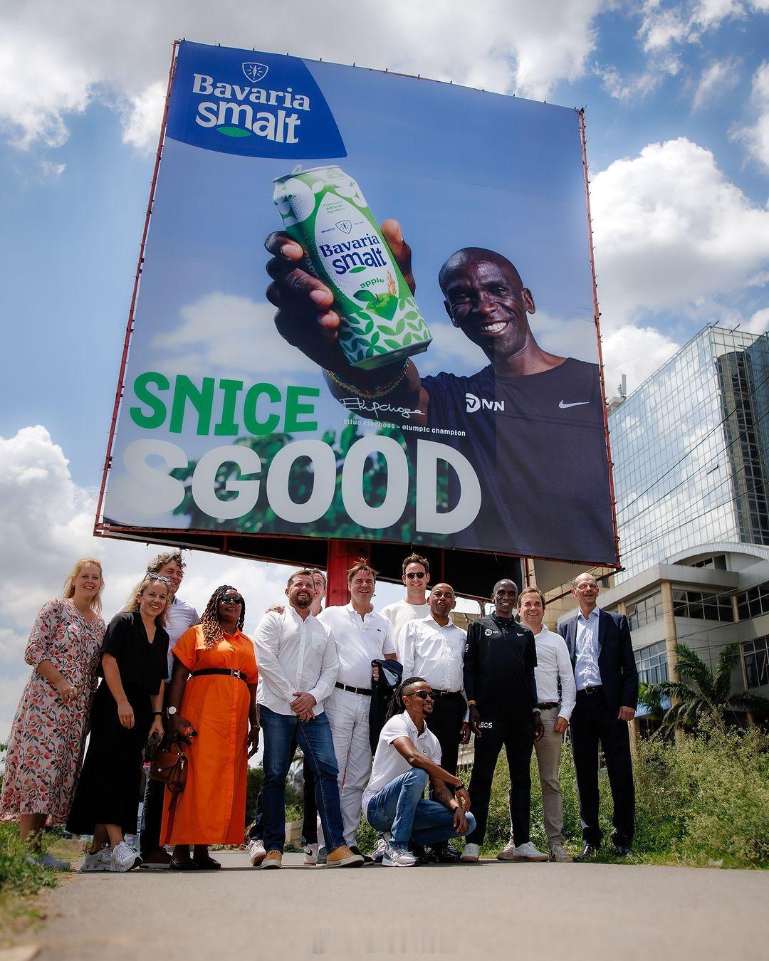 Eliud Kipchoge 基普乔格参加了内罗毕 Bavaria Smalt 