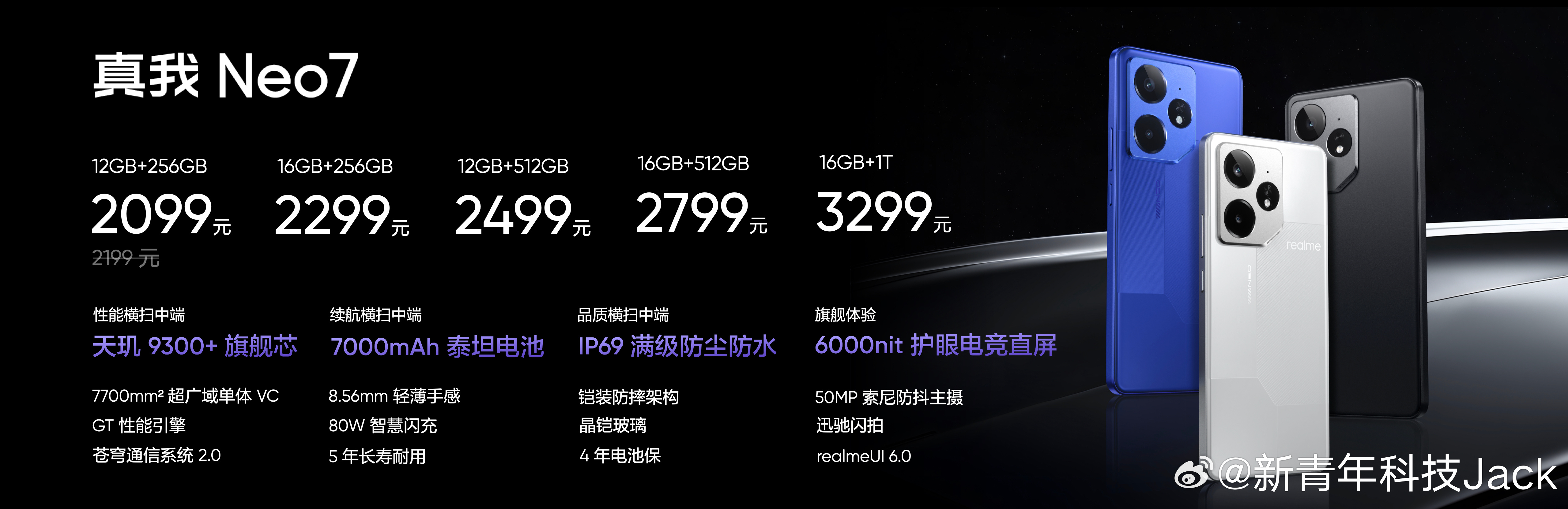真我Neo7确实够狠，加量不加价依旧保持了2099的起售价徐起广场牛逼！ 