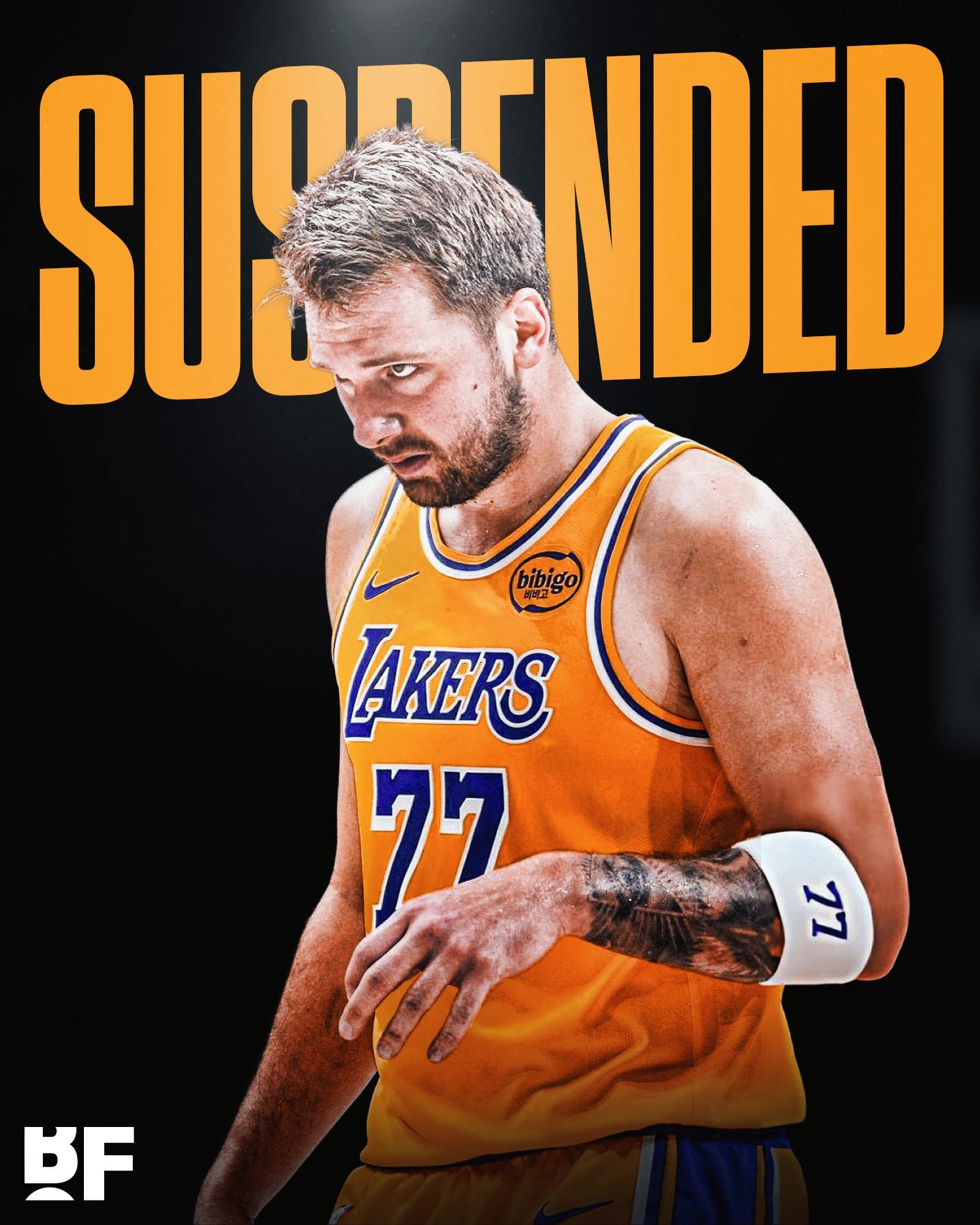 Shams：东契奇因累计16次技术犯规被禁赛一场。这次是真禁赛了，打奇才问题不大