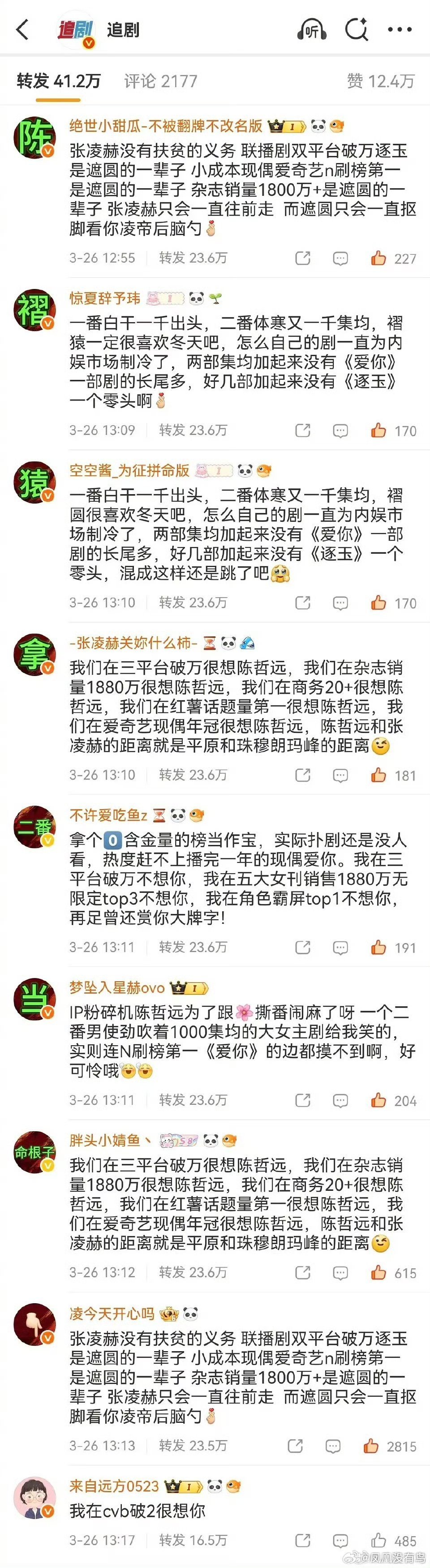 陈哲远和张凌赫都互相排字了到底谁排字成功了