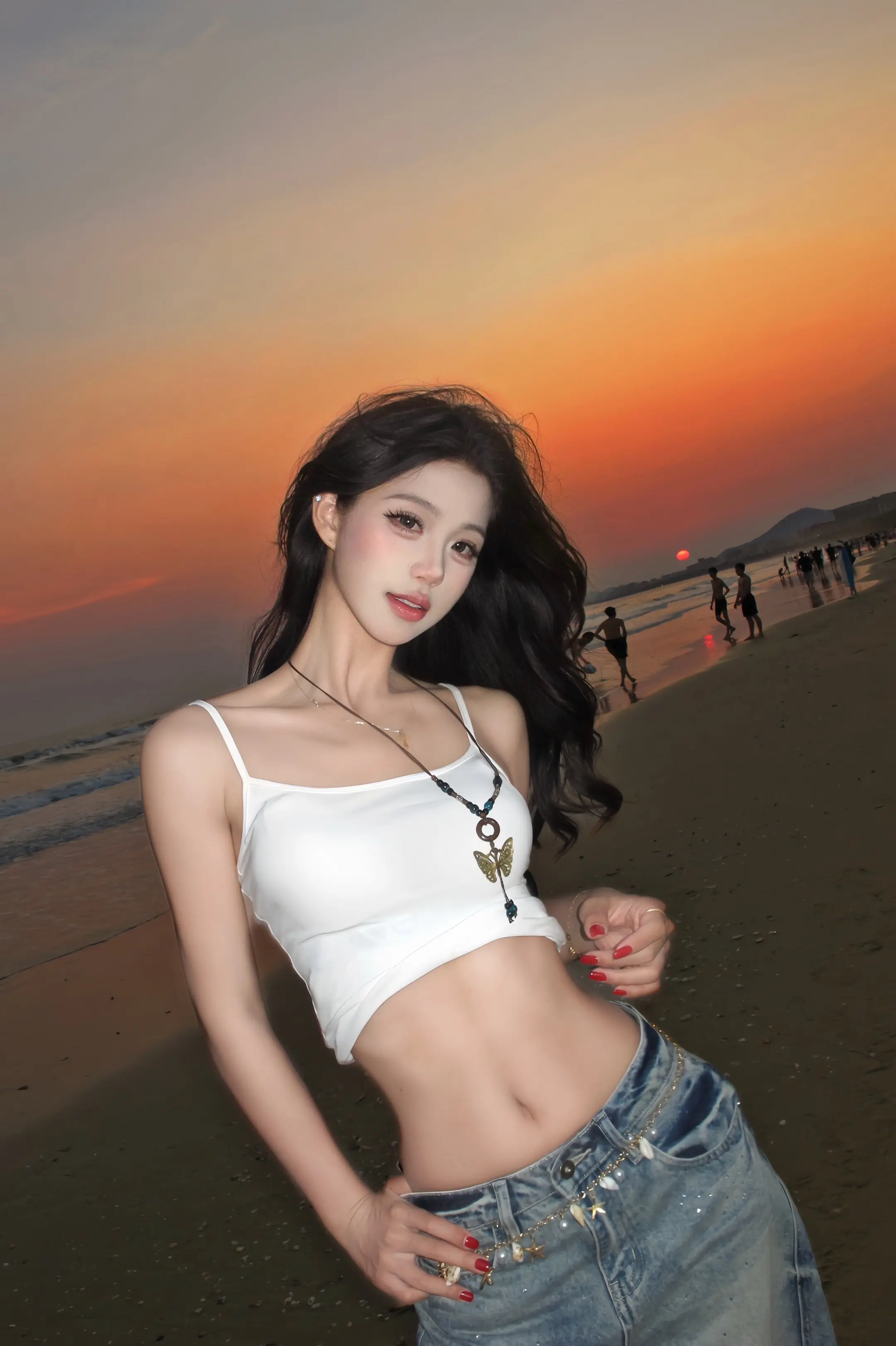 在黄昏下被定格成永恒。