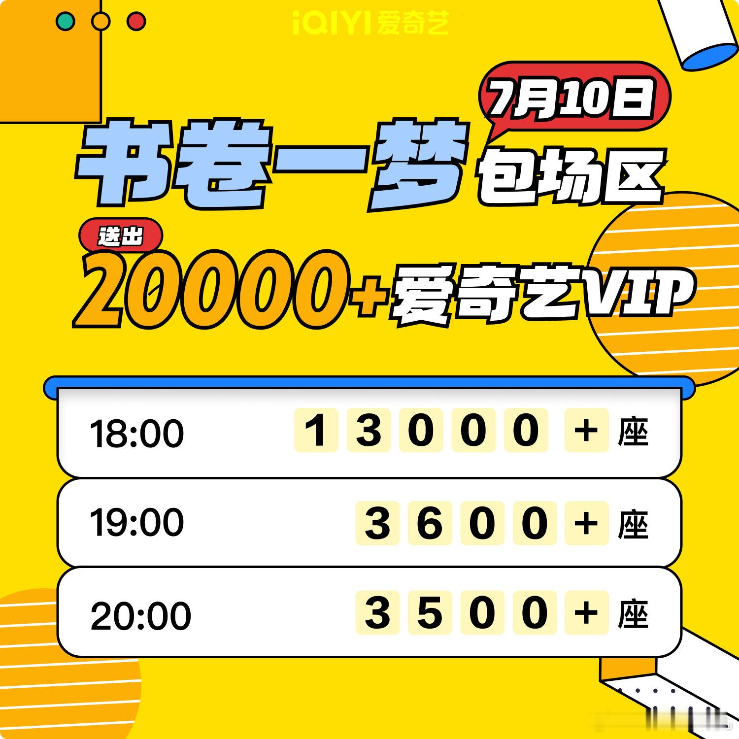 今晚《书卷一梦》主创团队&刘宇宁粉丝再加两万免费爱奇艺会员，都来看书卷一梦纸片人