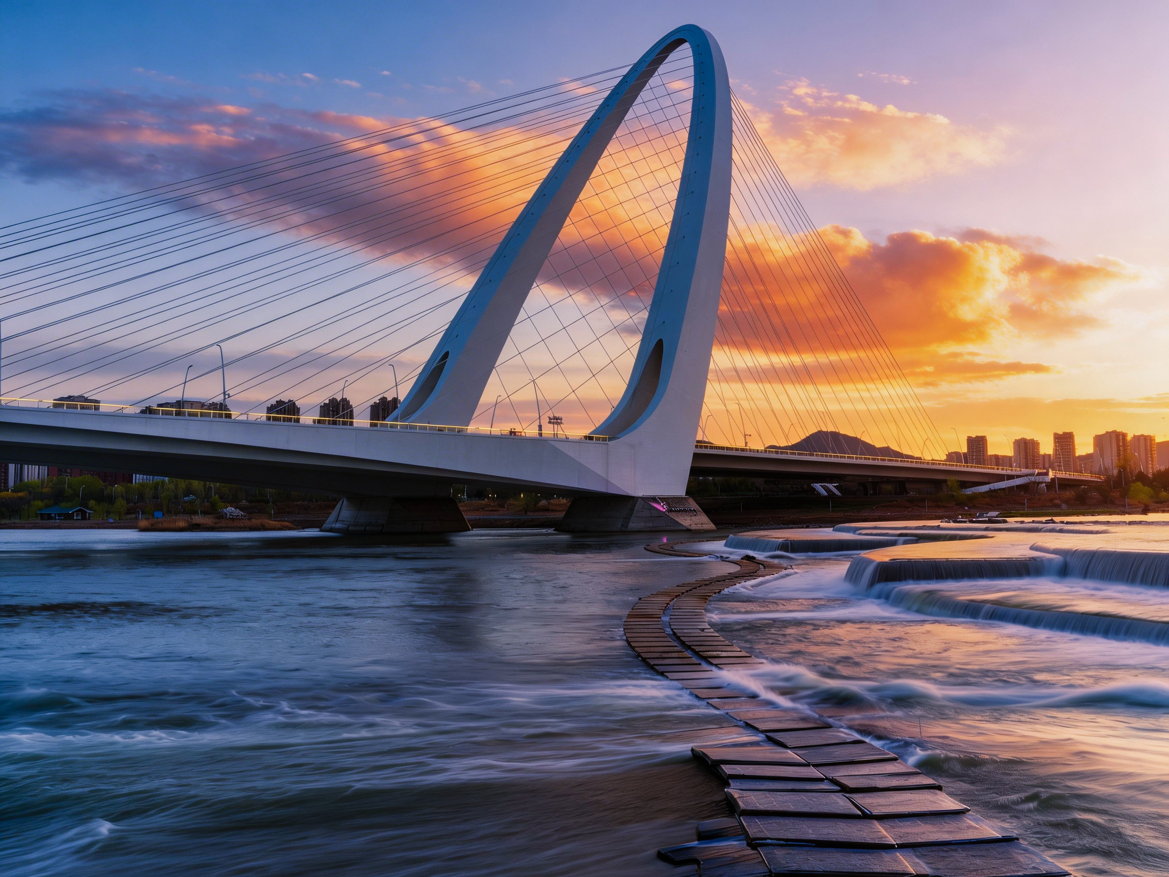 城市风光真正迷人的，不仅仅是建筑本身，而是它在天光最好的几分钟里，突然有了灵魂。