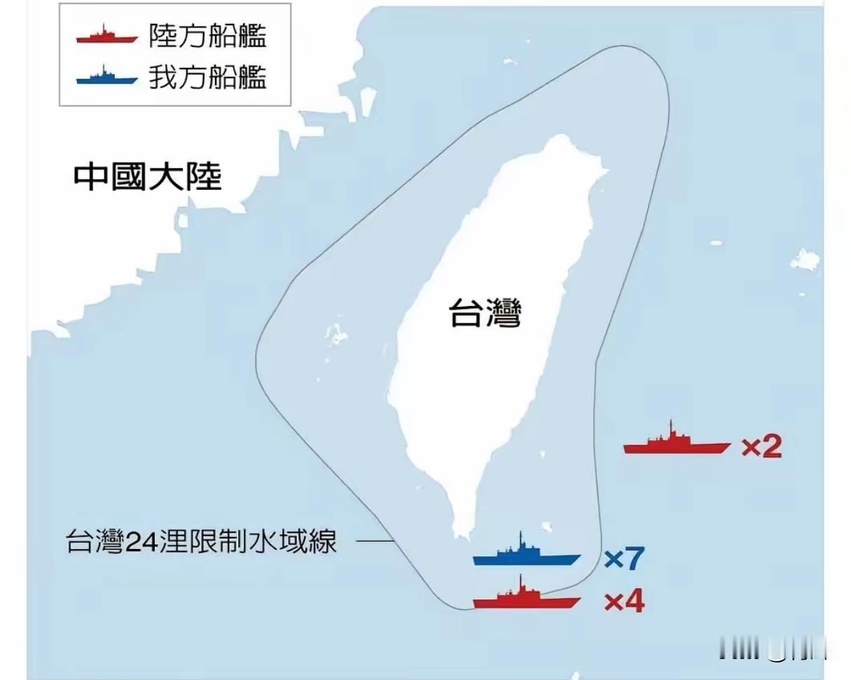 4:7！大陆台东巡航执法，台岛派战舰阻挠还好意思发出来
6月6号当天有我国四大单