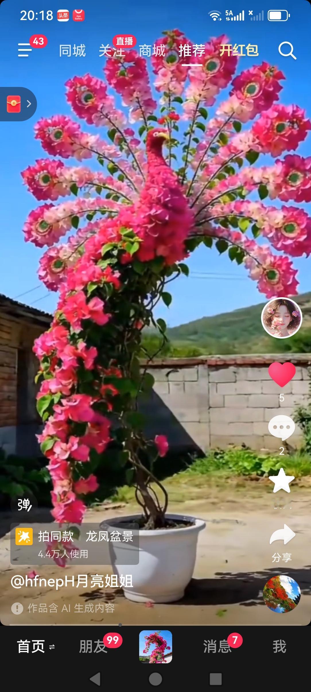 这盆三角梅被造艺师创造得是太漂亮了吧！