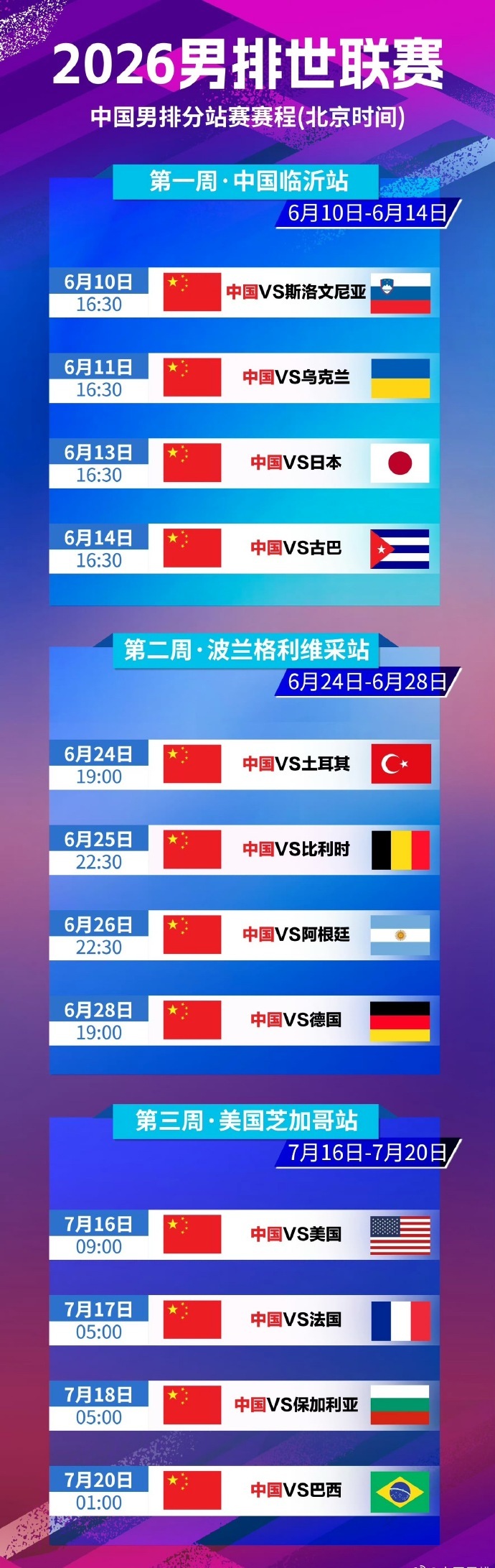 【今球讲】16:30，继续和合作，独家解说2026年世界男排联赛中国临沂站，话说